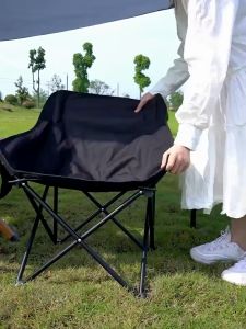 เก้าอี้แคมป์ปิ้ง เก้าอี้สนาม Camping Chair เก้าอี้พับพกพา เก้าอี้เเคมปิง เก้าอี้พับแคมป์ปิ้ง อุปกรณ์แคมปิ้ง ท่ออลูมิเนียมหนา รับน้ำหนักได้ 150kg