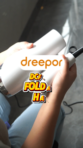 Dreepor Hair Dryer Portable Hair Care Quick Dry Salon Hair Blower Foldable 1500 W