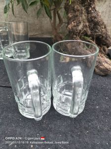 2PCS GELAS TEH /GELAS ES TEH BAHAN KACA TEBAL