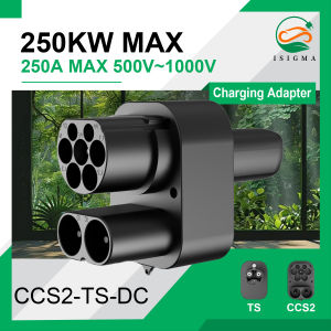 CCS2 to Tesla DC Adapter 250kW 250A Max CCS2 Combo to NACS Adapter for Tesla Model Y/X/3/S Support CCS2 & Type2 Fast Charger