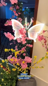 Eroma Dynamic Static Butterfly Light Festival Home Decor Outdoor Waterproof Wedding & Party Decor