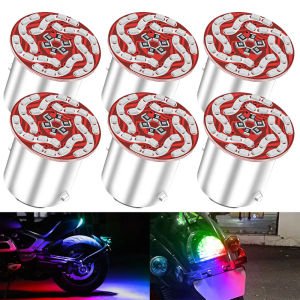 2Pcs Motorcycle Brake Tail Light 1157 LED Strobe Signal Flash Light Parking Brake Light BAY15D Bulb Flashing 12V 30SMD Motorcycle Accessories