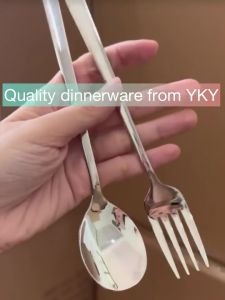 12pcs Spoon and Fork Set Silver Gold Stainless Steel Dinnerware Korean Spoon Food-Grade Spoon Fork Set