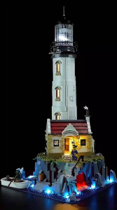 Motorised Lighthouse Building Blocks 2065PCS Rotating Light Coastal Display Model 54CM N87010