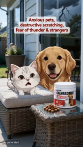 Calming Soft Chews for Cats & Dogs Daily Relaxation Support for Travel and Loud Noises 50/100pcs