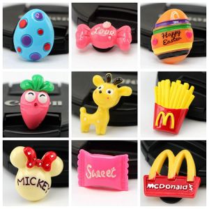 Genuine Goods Shoe Ornament Shoe Buckle Hole Shoes Schoolbag Pencil Box Decorative Pieces McDonalds Sugar Block Zhibi Star Pizza