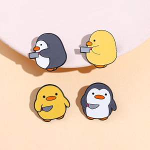 Cozy เข็มกลัดนกเพนกวิน / เป็ดน่ารัก เข็มกลัดน่ารัก ตกแต่เสื้อผ้า Cartoon brooch