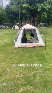 3-4 Person Waterproof Automatic Tent Two Doors for Camping Outdoor Family Foldable tent