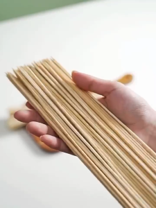 【500pcs】Barbecue Stick Disposable Barbecue Stick Outdoor Cooking Barbecue Party Bamboo Stick Flower Stick