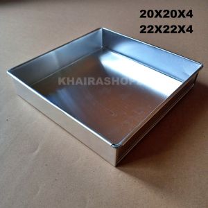 Loyang brownies Loyang kotak persegi 20x20x4 22x22x4