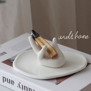 Wulihome Incense Holder Peru Holy Wood Burning Tray Jewelry Plate Aromatherapy Tray Indoor Yoga Shop Decoration Ornaments