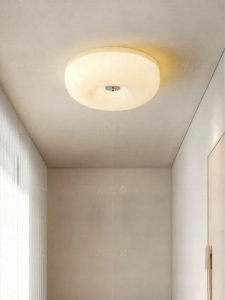 FANCY LAMP CLUB | Modern Creamy Style Eye-Protection Glass Ceiling Light