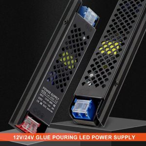 แหล่งจ่ายไฟกาวแบบกึ่งเติมเต็ม DC12V/24V 60W/100W/200W/300W/400W กาวเท Power Supply Driver สำหรับไฟ LED