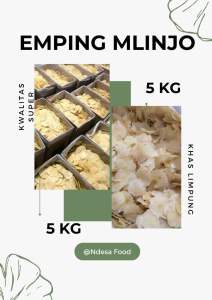 EMPING MLINJO MENTAH 5 KG PUTIH KWALITAS SUPER / MURAH (PROMO)