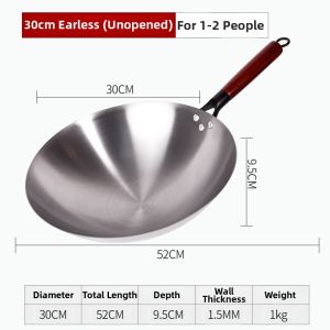 Non-stick Forged Round-bottom Wok