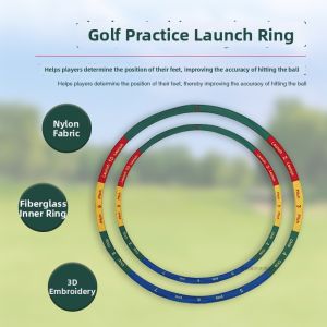 Practice Tee Circle Nylon Material Glass Fiber Inner Four-color Splicing Clock Ring