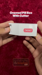 Onemed Pill Box With Cutter Tempat Pemotong Pil Obat