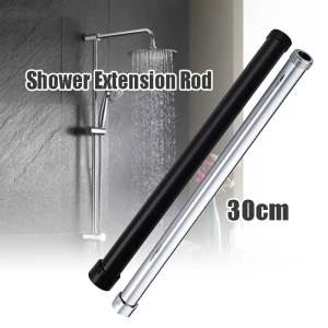 30cm Stainless Steel Shower Extension Rod Shower Tube Drawing Lifting Rod - 3/4 Inch