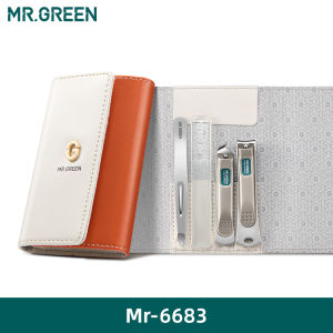 MR.GREEN | MR.GREEN Fashionable Manicure Sets Personal Care Tools Stainless Steel Travel Kits Nail Clippers Eyebrow Tweezer