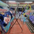 QEE 3V RAK AMPAIAN PENYIDAI BAJU WITH ROLLER SUPER HEAVY DUTY STRONG STANDING. 