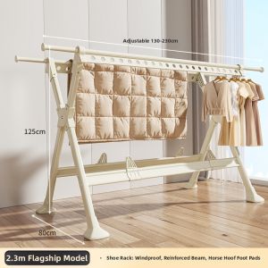 XUNHUAI | Indoor Outdoor Foldable Clothes Drying Rack