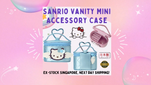 [Direct from Japan] Stock SG: 100% Sanrio Japan Hello Kitty Quilt Vanity Mini Accessory Case
