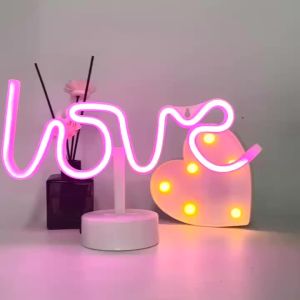 other | 2025 Love Style Neon Light Sign with Holder Base Battery or USB Powered LED Neon Lights Palm Tree Design for Home Decor
