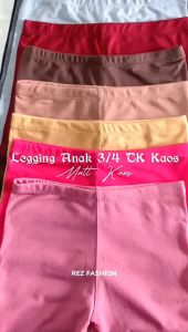 Legging Pendek Bahan Kaos 3/4 Ukuran TK SD