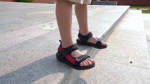 Summer Korean kid sandals Boy Beach Slippers Men′s Sports Sandals Comfortable Non slip Soft Sole Outdoor Breathable Casual Beach Sandles Shoes 5-12 Years Old