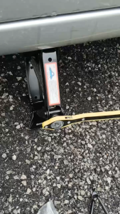34cm Car Emergency Tire Puncture Scissor Jack Lift Up Wrench Ratchet Handle Garaga DIY Hand Tool