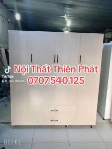 [Freeship HCM] Tủ áo 4 cánh mở cao 1m8 ngang 1m45 sâu 47cm và cao 1m8 ngang 1m65 sâu 47cm