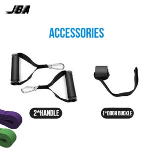 JBA เข็มขัดออกกำลังกาย เสริมจับโฟม 2 ชิ้น หัวเข็มขัดประตู 1 ชิ้น