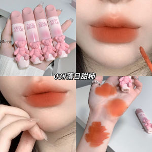 Son Môi Dạng Kem Hoàn Thiện Hoàn Hảo Gogo Bear Velvet Lip Glaze Màu Cà Rốt Cam Nát Quả Cà Chua Son Môi Không Thấm Nước Màu Môi Mờ Chất Lượng Giá Cả Phải Chăng