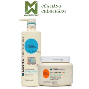 Combo dầu gội kem ủ tóc Olexrs Argan Oil Hair Salon 500ML