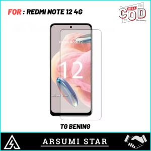 Promo Paket Murah 3in1 Case Xiaomi Redmi Note 12 4G Camera Softcase Slim Black Matte Casr Liquit + Tg Anti Gores Ceramic Matte Anti Spy + Garskin Carbon 3D