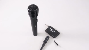 TaffSTUDIO Mikrofon Karaoke Mic Profesional 2 in 1 Wireless & Wired WM-308 dengan Koneksi Audio Jack
