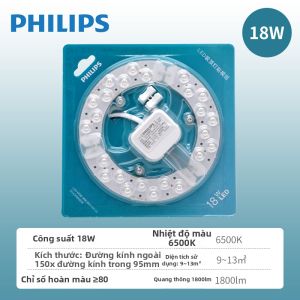 Philips | Đèn Trần LED Tiết Kiệm Năng Lượng Hình Tròn Độ Sáng Cao