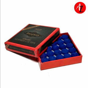 Brunswick Snooker Leather Cue Tips (13 mm) 1 box 50 pcs