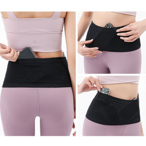 [Local Delivery]Seamless Pocket Jogging Bag Lightweight Invisible Running Belt Waist Pack Portable Elastic Breathable High-Capacity Sports Accessories