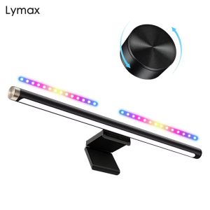 LYMAX Led Monitor Light Bar Stepless Dimming RGB Acoustic Pickup Computer Study Reading Lamp Screen Hanging Light For Game Work