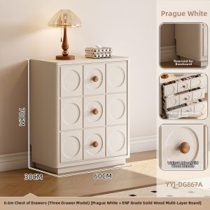 YANGYING | Creamy Style New Dressing Table Storage Cabinet