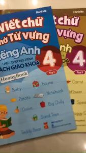 Sách- Combo Luyện viết chữ nhớ từ vựng tiếng Anh theo chương trình Sách giáo khoa Lớp 4 Tập 1 & 2 (MG)