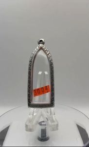 No.(3004) ตลับพระ กรอบพระสแตนเลสลายไทย พระลีลา พระรูปหล่อยืน หรือพิมพ์ใกล้เคียง ขนาดวงใน 2.1*5.7 ซม. ขนาดที่ใส่สวย 1.8*5.4 ซม. หรือขนาดพระใกล้เคียง