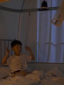 Portable 8000mAh USB Ceiling Fan Warm Light Baby Cooling Fan With Remote Pilot Jet Camping Cooling Fan Kipas Kecil Bayi