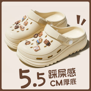 Giày Đế Dày Mùa Hè Chống Trượt Đi Biển Cho Nữ Giày Lười Đế EVA Đế Cao Su Phong Cách Ngọt Ngào Cặp Đôi