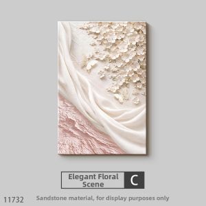 RUIBAHAO | Cream Style Embossed Texture Wall Art