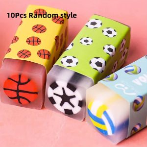 10pcs Sport Erasers Basketball Football Volleyball Erasers Fun Erasers Sports Ball Erasers For  Classroom Rewards Home