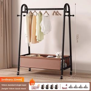 JUMEISHI | Luxury Leather Mobile Coat and Shoe Organizer Rack