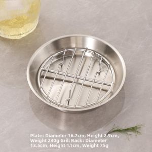 Sangmo | Food-Grade 304 Stainless Steel Air Fryer Baking Tray