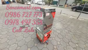 Tủ hấp bánh bao 5 tầng di động có bánh xe di động siêu tiện dụng